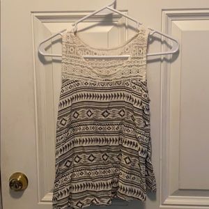 Black and white tank top